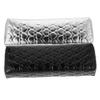IWOWHERO 2-Piece Ergonomic Nail Salon Hand Rest, Soft PU Leather Elbow Cushion, Black and Silver view 1