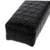 IWOWHERO 2-Piece Ergonomic Nail Salon Hand Rest, Soft PU Leather Elbow Cushion, Black and Silver view 3