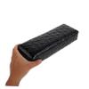 IWOWHERO 2-Piece Ergonomic Nail Salon Hand Rest, Soft PU Leather Elbow Cushion, Black and Silver view 4