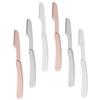 VALICLUD Folding Stainless Steel Eyebrow Trimmer, 6-Piece Set view 1