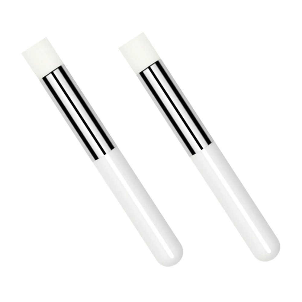ABOOFAN 2-Pack Lipstick Brushes with Synthetic Fibers and Aluminum, Ergonomic Design