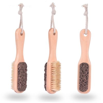 DECORNIJIA 2-Piece Double-Sided Foot Files with Callus Brush