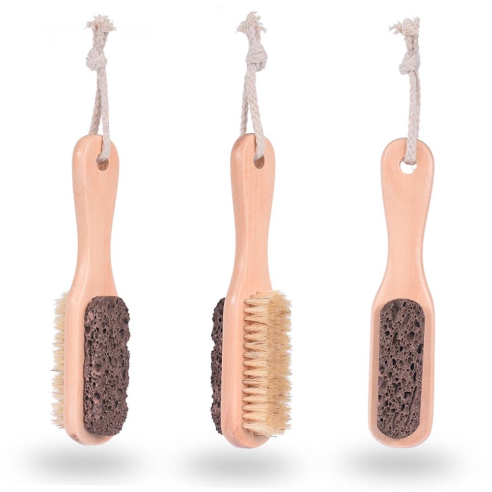 DECORNIJIA 2-Piece Double-Sided Foot Files with Callus Brush