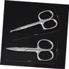 TOPBATHY 2-Piece Black Stainless Steel Eyebrow Scissors with Rounded Tips view 4