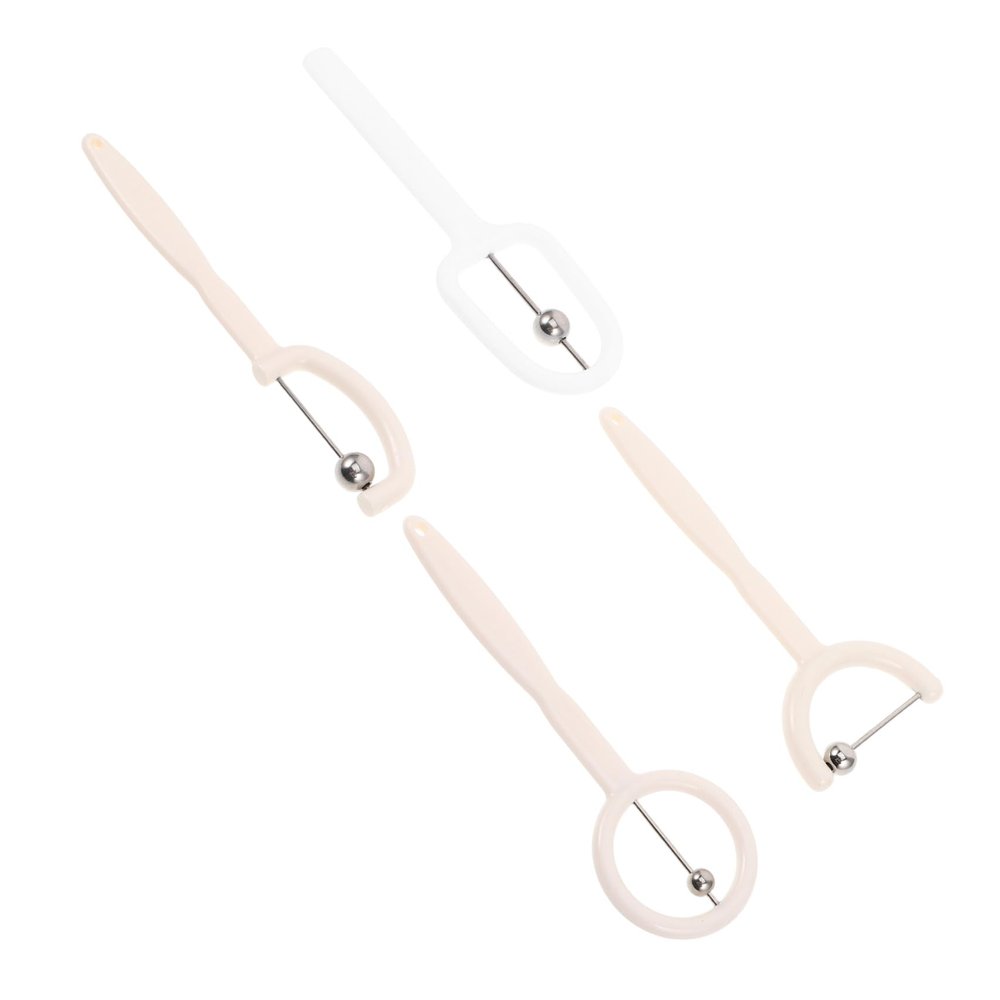 Tongue Training Device for Adults, 1 Set, Stainless Steel and PP, White