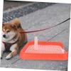 DOITOOL Indoor Dog Toilet with Training Grid, PP, Pink view 2