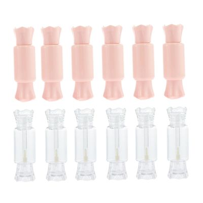 Zerodeko 12-Piece Set of Transparent Empty Lip Gloss Tubes
