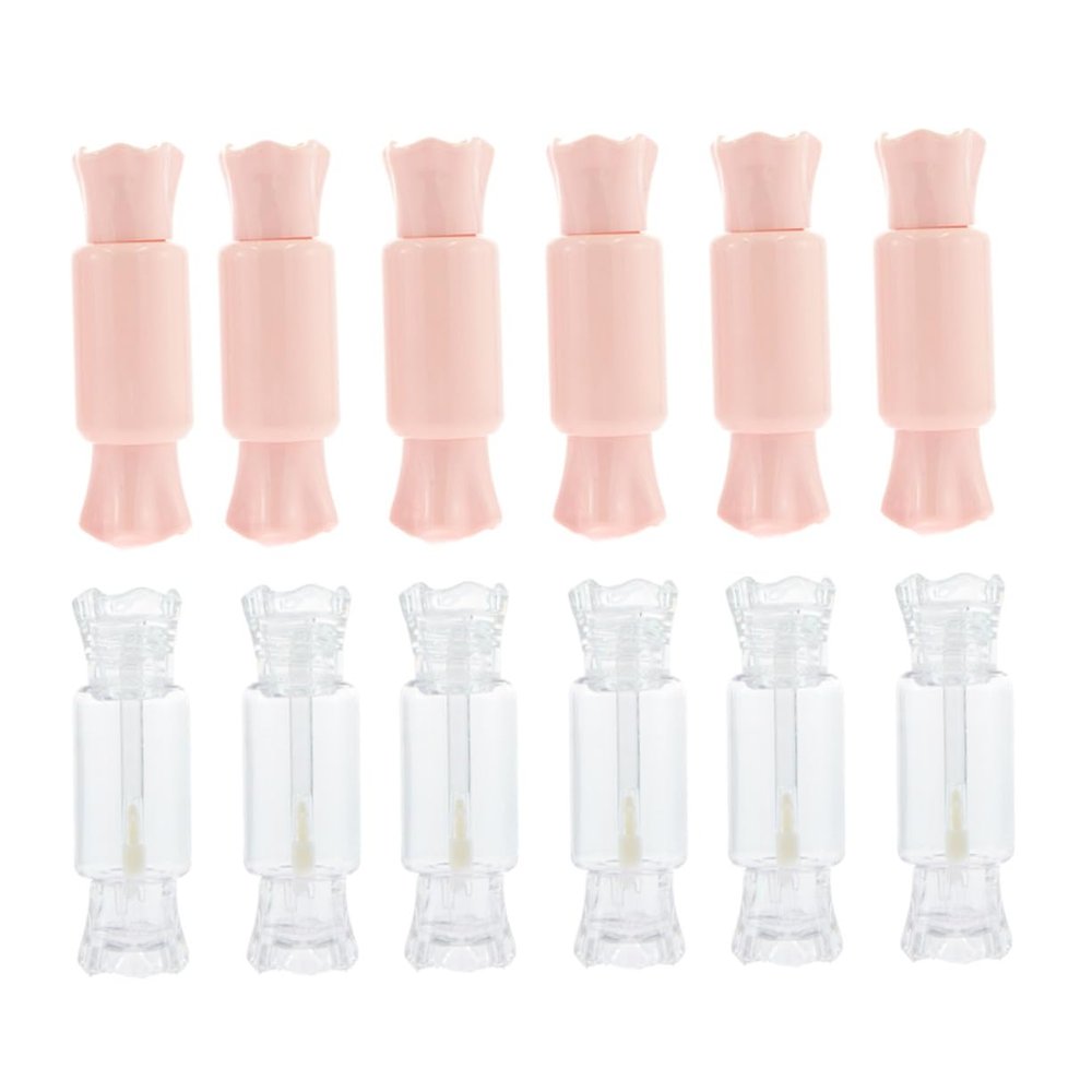 Zerodeko 12-Piece Set of Transparent Empty Lip Gloss Tubes