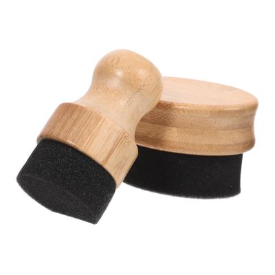 2-Piece Bamboo Foam Wax Applicators for Wood