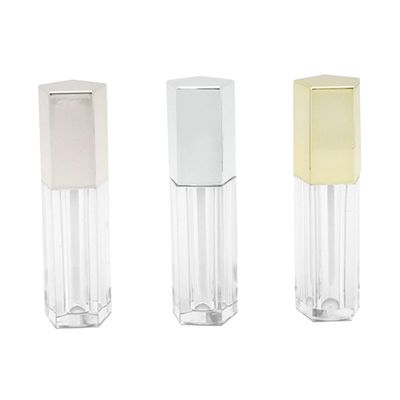 NOLITOY Empty DIY Lipstick Tubes, ABS Pentagonal Lip Gloss Bottles, 3-Pack