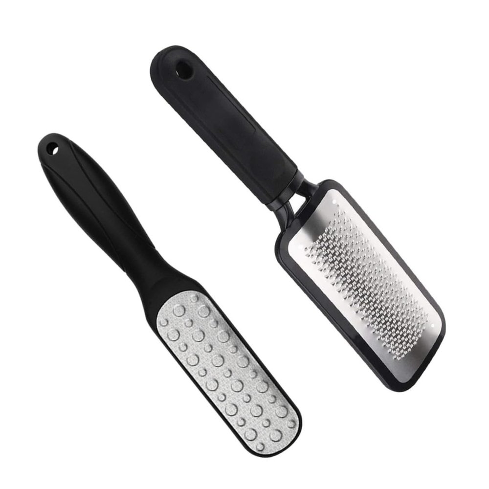 Beaupretty Stainless Steel Foot Scraper Plates, 2-Pack