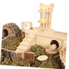 SHINEOFI Wooden Hamster Water Bottle Holder view 4