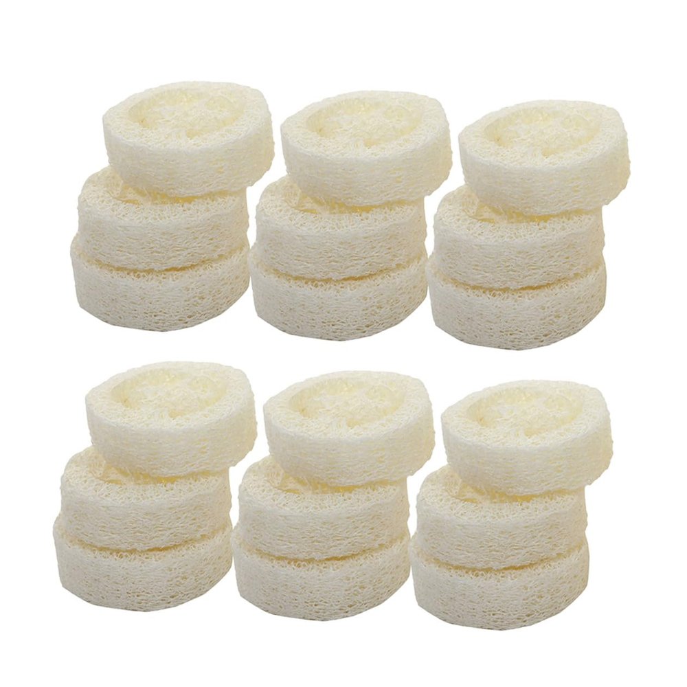 STOBAZA 20-Piece Luffa Shower Sponge Set with Exfoliating Function