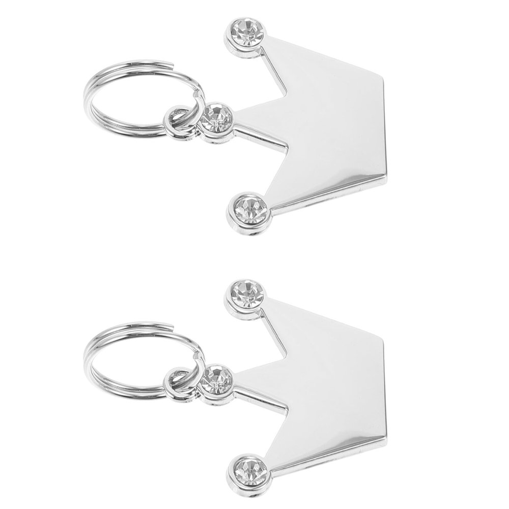SHINEOFI 2 Pack Blank Dog Tags