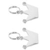 SHINEOFI 2 Pack Blank Dog Tags view 1