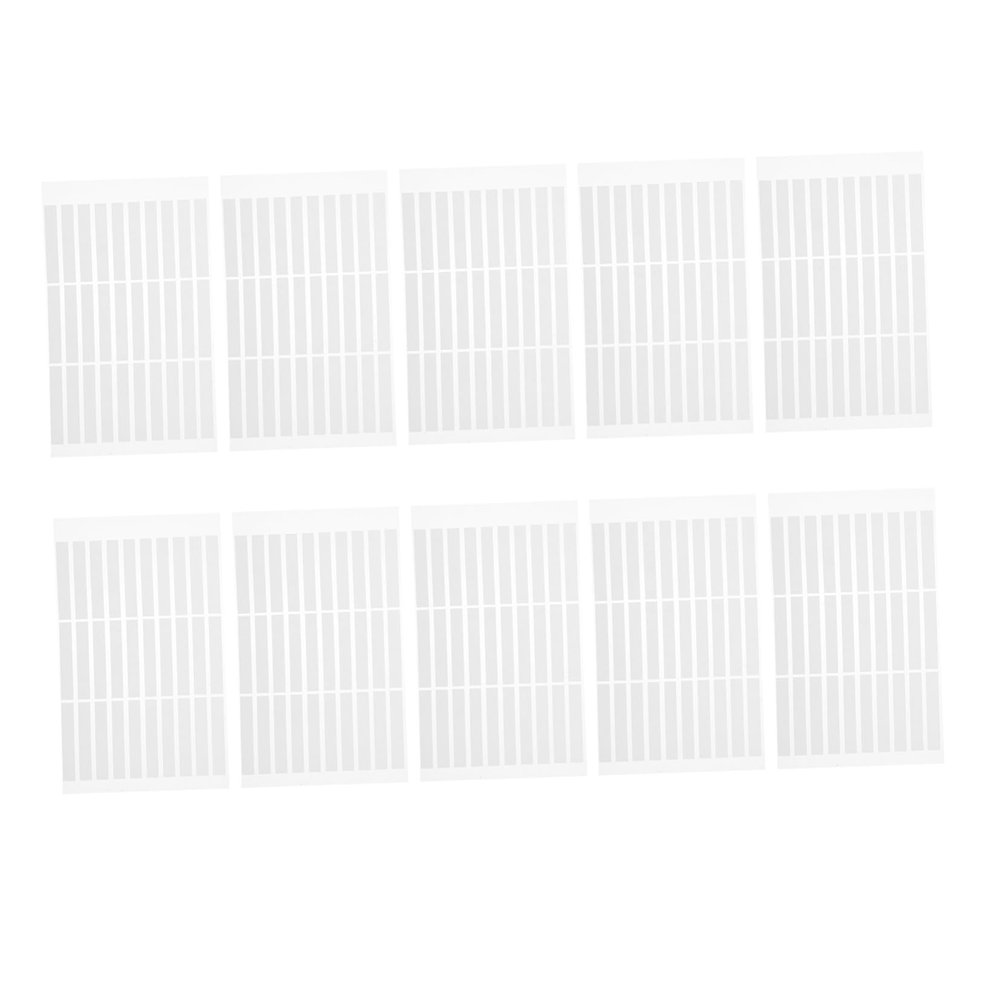 Double-Sided Nail Adhesive Tabs for Artificial Fingernails, 10 Pieces
