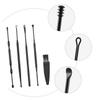 Double-Headed Earwax Cleaning Tool Set, Steel, Black view 3
