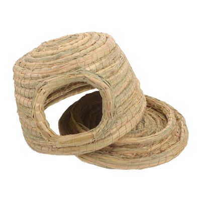 Handwoven Breathable Grass House for Rabbits
