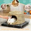 Handwoven Breathable Grass House for Rabbits view 3