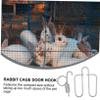 DOITOOL 6-Pack Rabbit Cage Door Hooks view 2