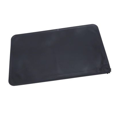 Yctze Silicone Pet Feeding Mat, Cute, Easy to Clean, Washable for Cats and Dogs, Leakproof Bowl Mat (Black)