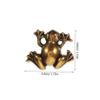 DOITOOL Frog-Shaped Cabinet Handles for Kids’ Rooms, 2-Pack, Copper Gold view 2