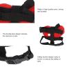 Rabbit Harness and Leash Set with Heart Decoration, Red view 3