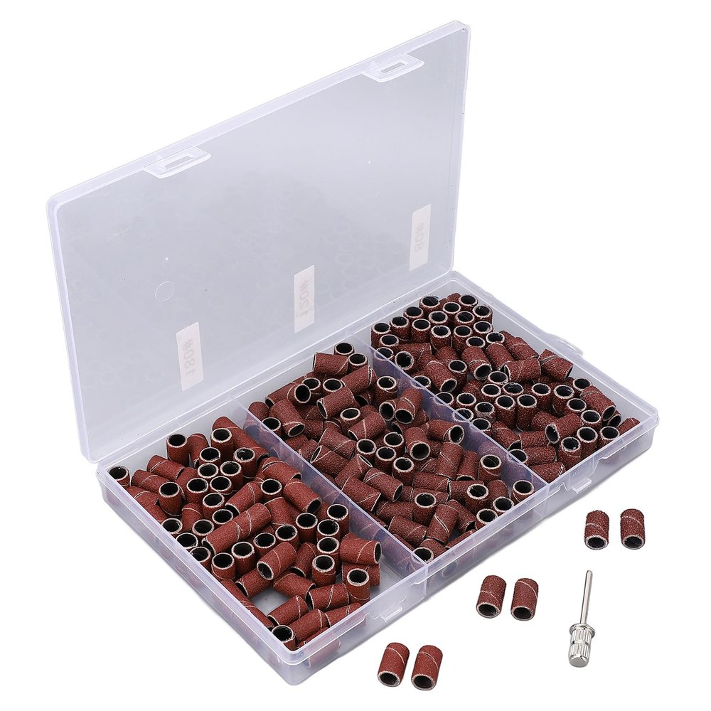 210-Piece Nail Drill Sanding Bands, Grits 80/120/180