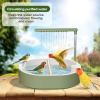 Tewzafiya Automatic Bird Bath with Circulating Fountain for Parrots view 2
