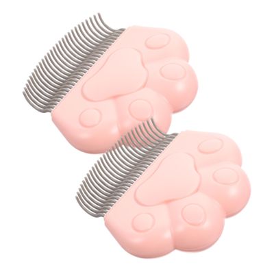 Cat Grooming Combs for Hair Removal, 2-Pack, Pink