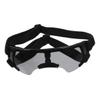UTHCLO Stylish Black Dog Sunglasses with UV Protection and Adjustable EVA Straps for Medium to Large Dogs view 1