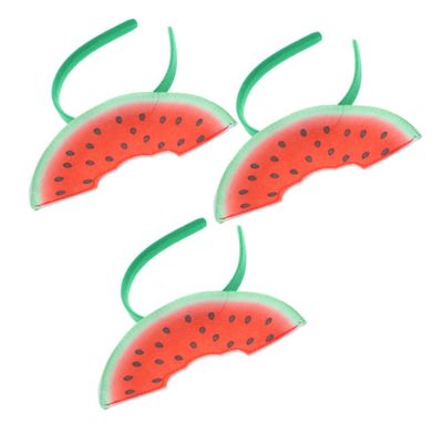 Pack of Felt Watermelon Headbands for Women and Children