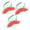 Pack of Felt Watermelon Headbands for Women and Children view 1