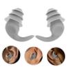 PLAFOPE Reusable Silicone Noise-Reducing Earplugs with Storage Case, Gray view 3