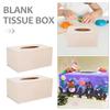 Blank Wooden Tissue Boxes, 4-Pack, for Crafts, Christmas and Parties view 3