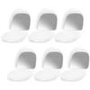 FOMIYES 6-Pack Slim Plastic Denture Cases with Mirror, Center-Opening Storage Boxes for Retainers and Aligners, Secure Travel Containers view 1