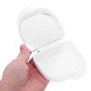 FOMIYES 6-Pack Slim Plastic Denture Cases with Mirror, Center-Opening Storage Boxes for Retainers and Aligners, Secure Travel Containers view 4
