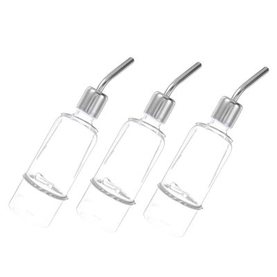 CORHAD 3-Piece Small Animal Hanging Water Dispensers, Drip-Free, Leakproof Plastic Bottles for Rabbits, Cats and Dogs