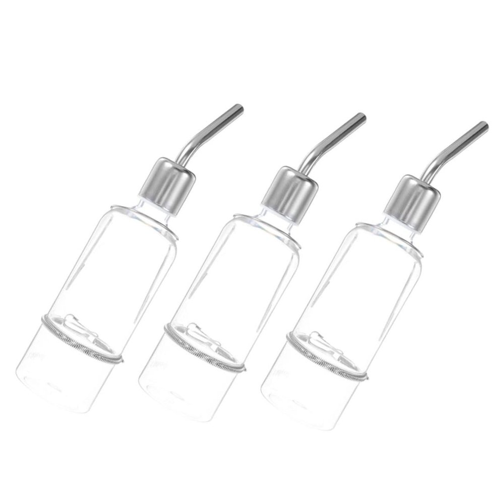CORHAD 3-Piece Small Animal Hanging Water Dispensers, Drip-Free, Leakproof Plastic Bottles for Rabbits, Cats and Dogs