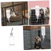 CORHAD 3-Piece Small Animal Hanging Water Dispensers, Drip-Free, Leakproof Plastic Bottles for Rabbits, Cats and Dogs view 3