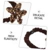 Pack of Black Rhinestone Hair Ties with Starfish Design for Women view 3