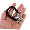 Pack of Black Rhinestone Hair Ties with Starfish Design for Women view 4
