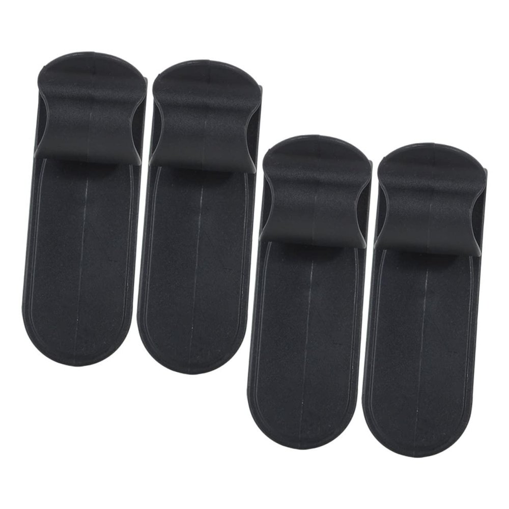 4-Piece Black Plastic Umbrella Organizer Hooks for Car Trunks