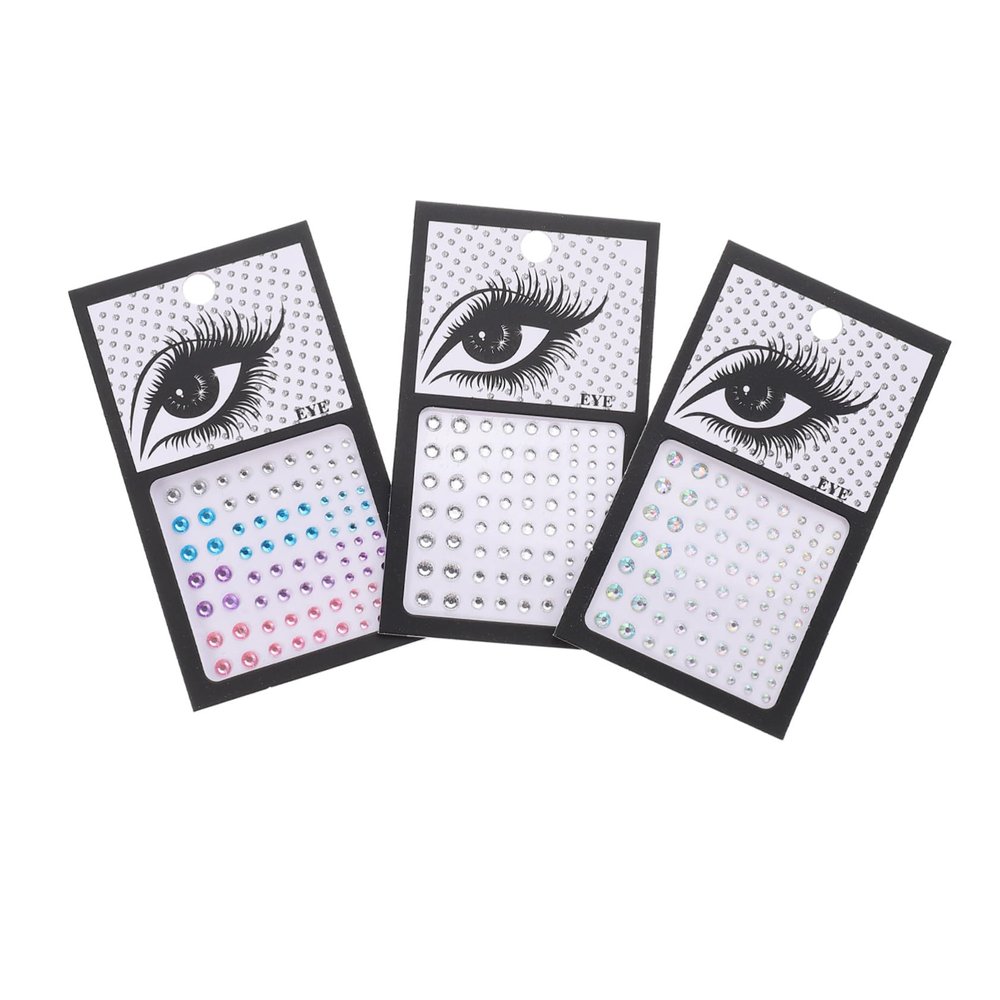 Alipis Self-Adhesive Face Gems, 3-Piece Resin Set, Decorative