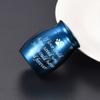 LIXSAZSE Metal Small Animal Urn, Blue view 2