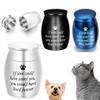 LIXSAZSE Metal Small Animal Urn, Blue view 4