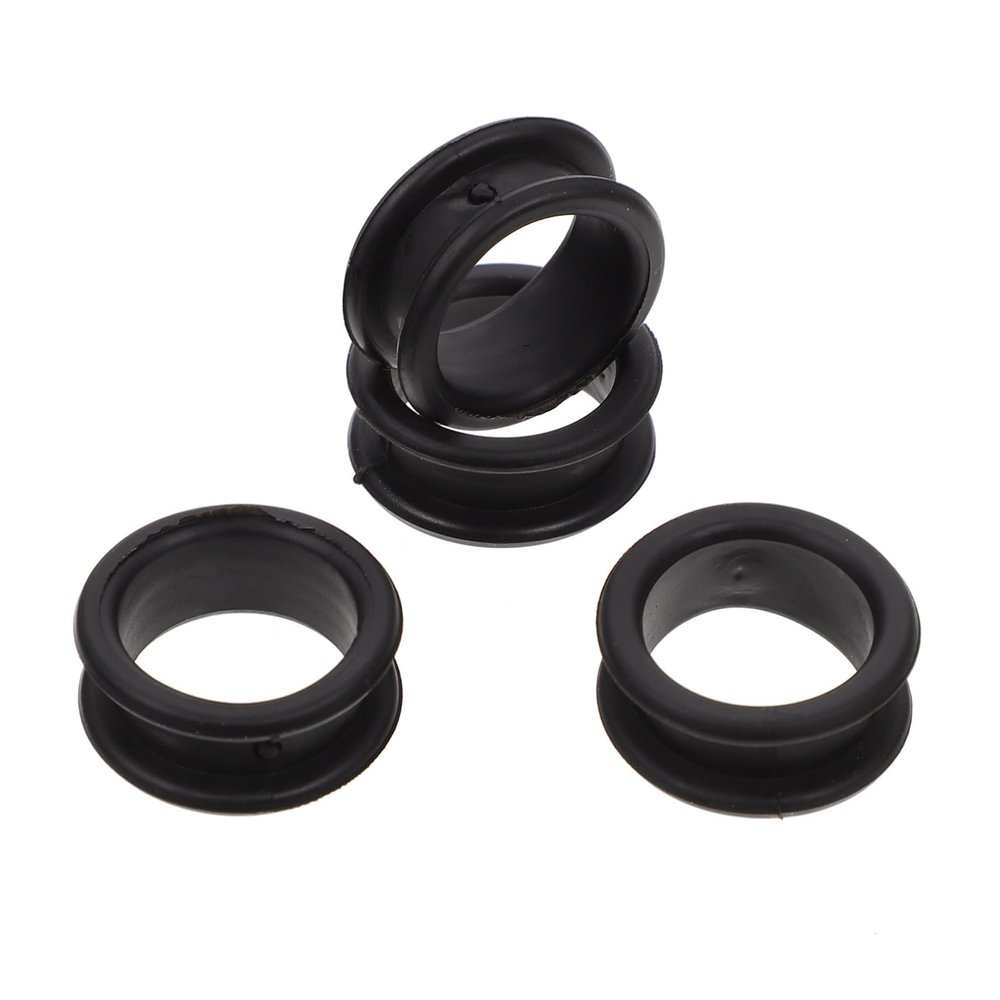 Silicone Scissor Ring Finger Protectors, 10-Piece, Black