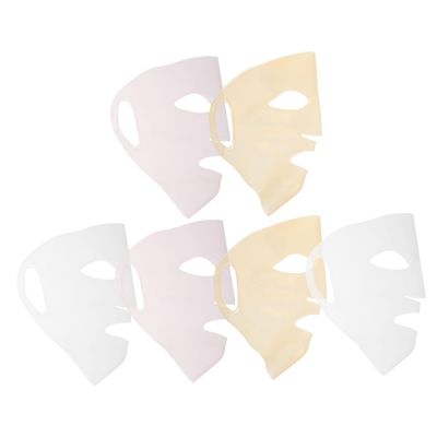 Zerodeko 6-Piece Reusable Silicone Face Mask Cover for Securing Sheet Masks, Non-Slip, for Women and Adults, Improves Absorption and Moisture Retention