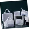 MAGICLULU White EVA Cosmetic Bag with Zipper view 2
