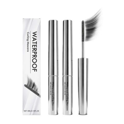 Iron Eye Mascara with Metal Brush, Black, Waterproof Tubing Mascara (2-Pack)
